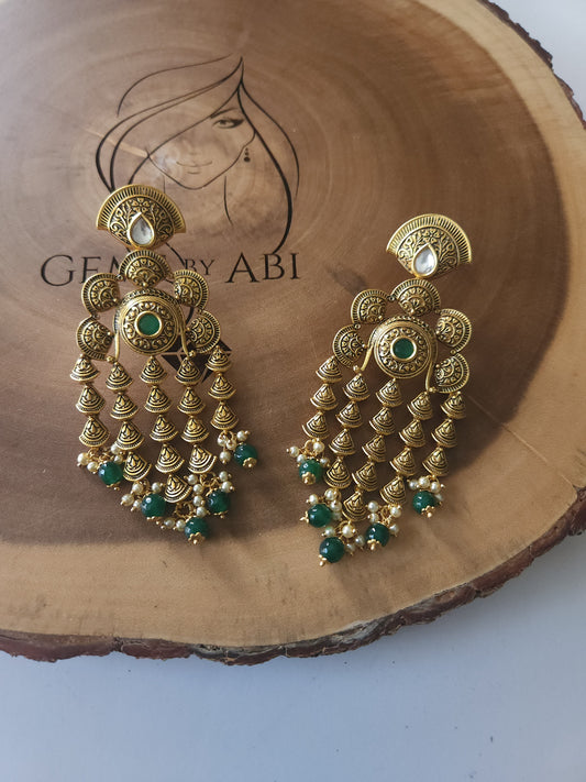 Temple Statement Earrings