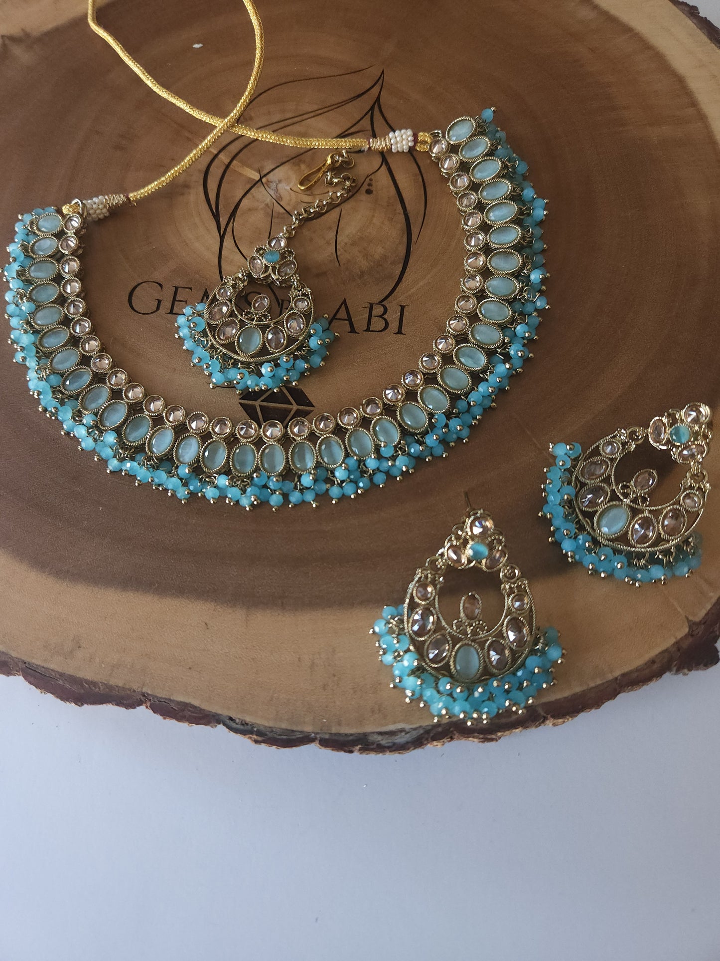 Polki necklace set