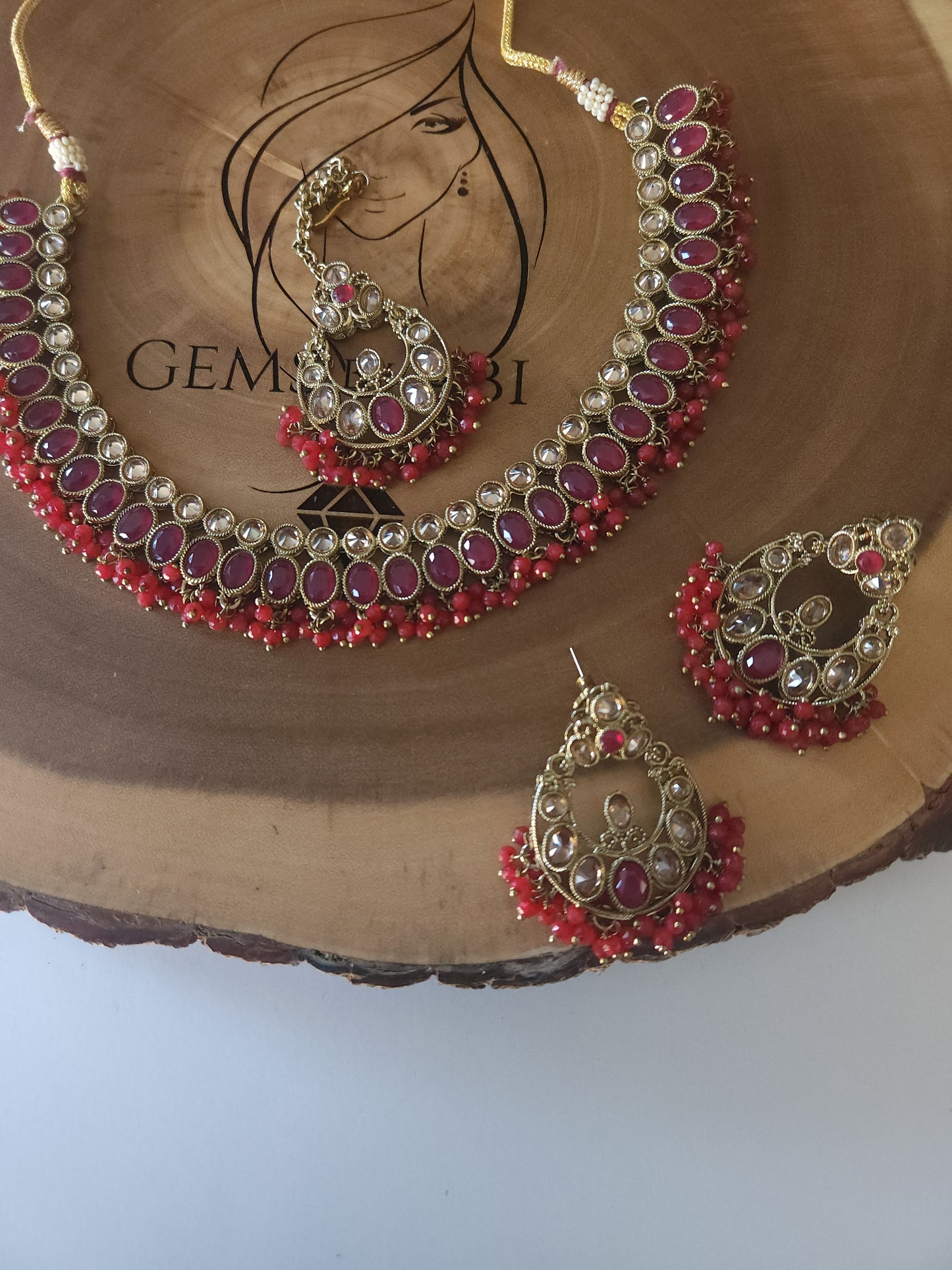 Polki necklace set