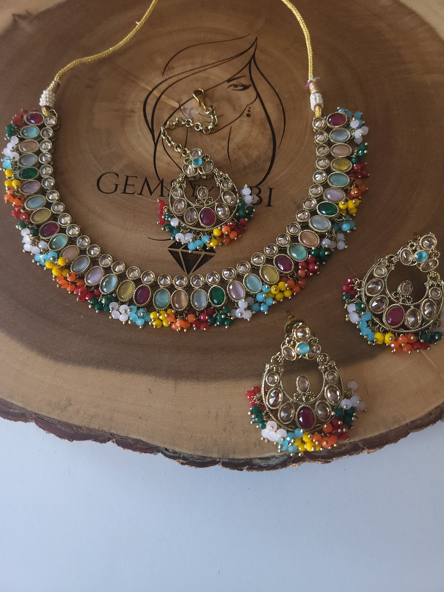 Polki necklace set