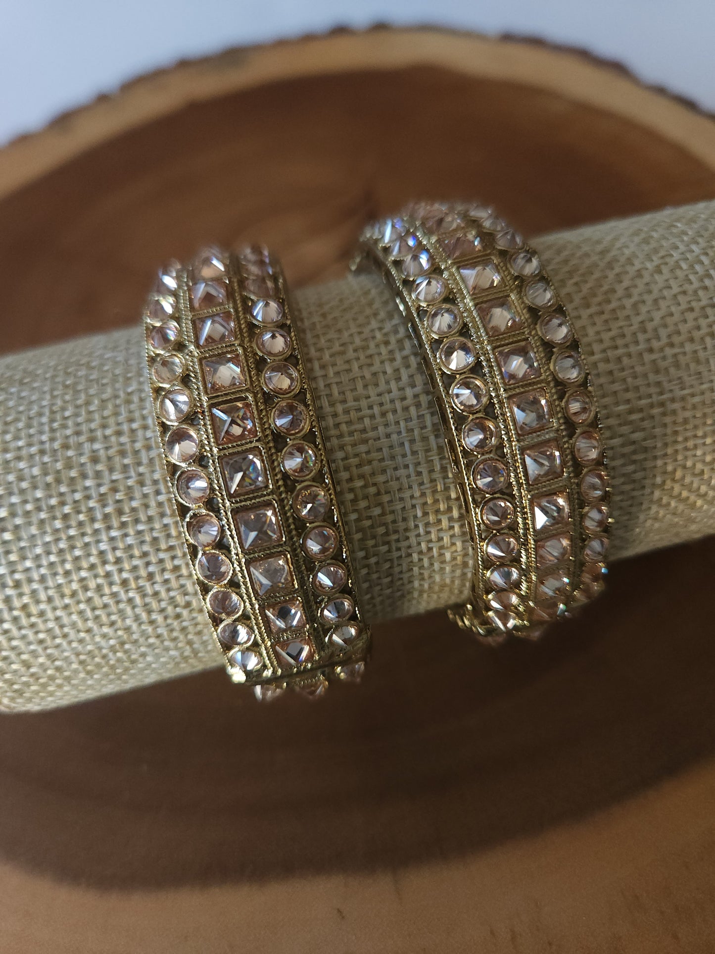 Statement Polki Bangles