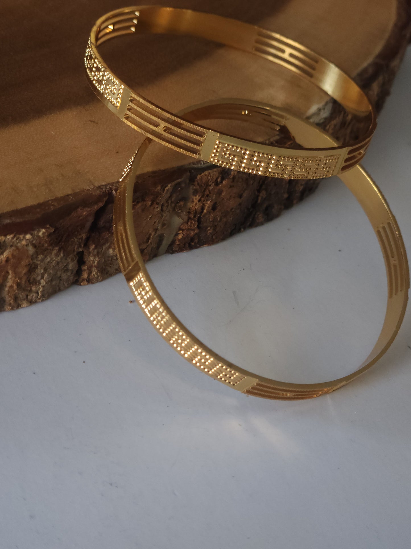 Simple Gold Bangles