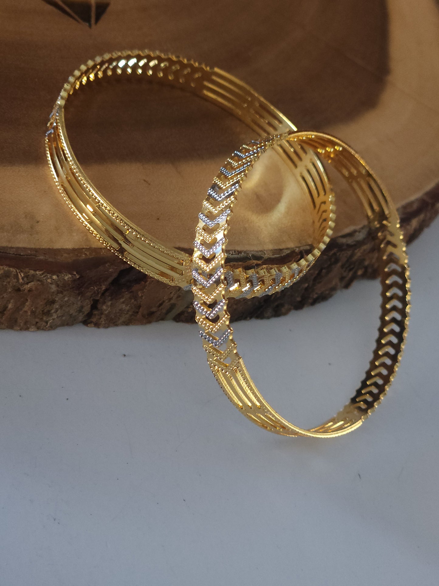 Simple Gold Bangles