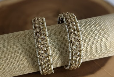 Polki Pearl Bangles