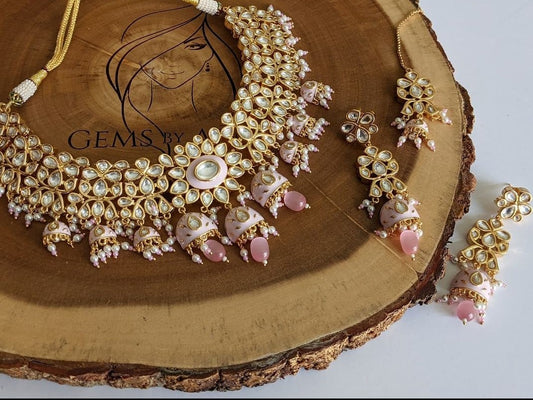 Kundan with enamel finish