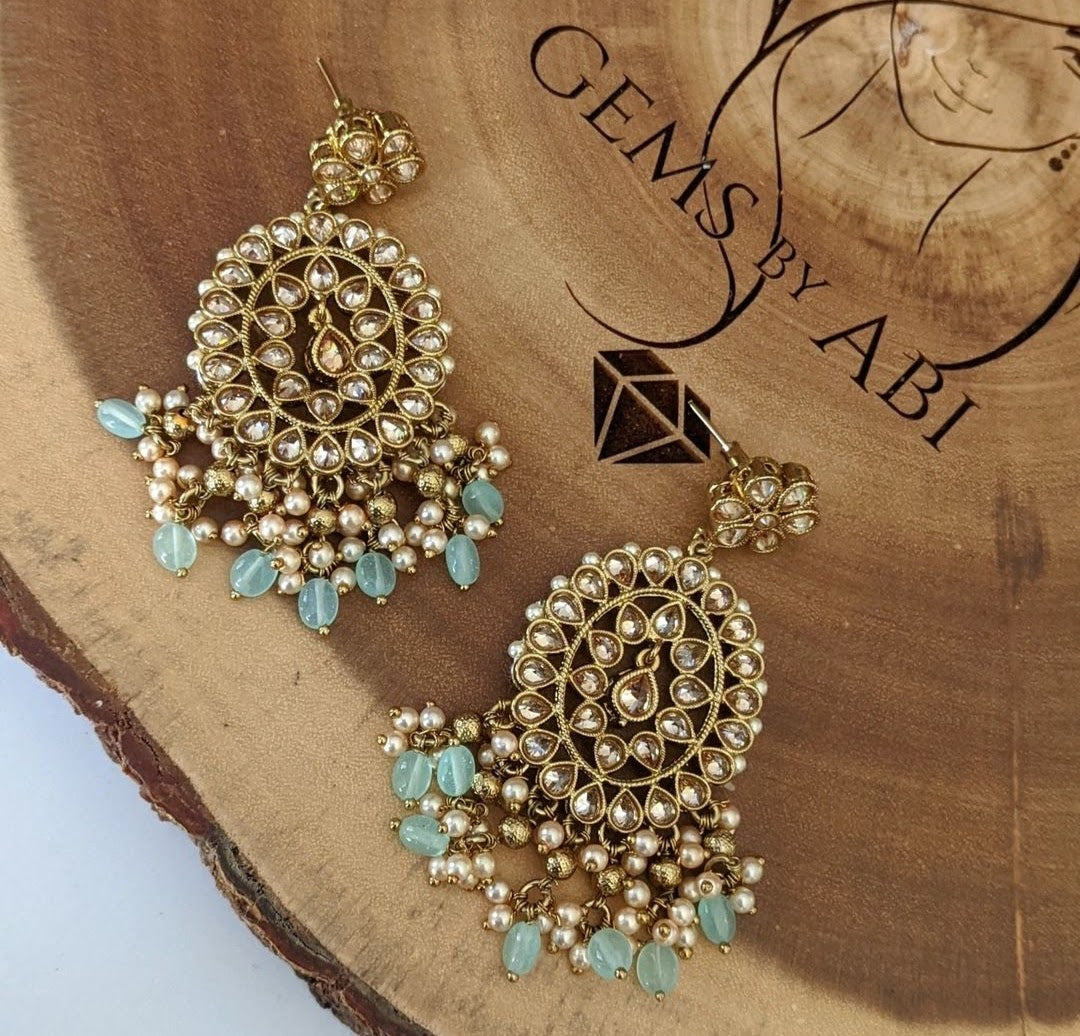Polki Drop Earrings
